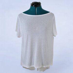 Karma Mala Tee in White - Size Large
